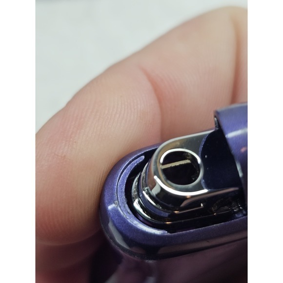 Ronson Purple Transparent Gas Lighter Classic Collectible Refillable - Picture 7 of 8